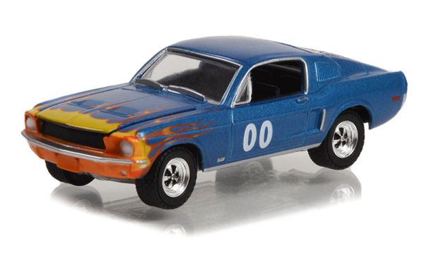 GREEN30328 - FORD Mustang GT Fastback Race Car #00 1968 in Blisterverpackung. - 1