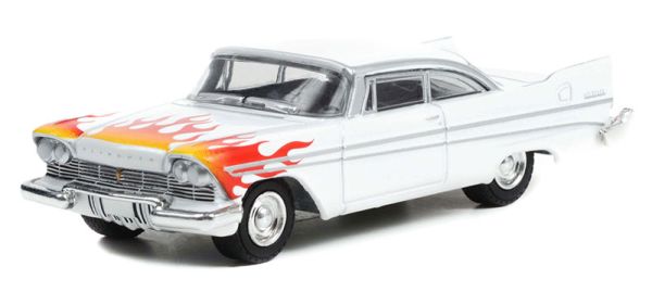 GREEN30362 - PLYMOUTH Belvedere 1957 Weiß mit Flammen unter Blisterverpackung. - 1