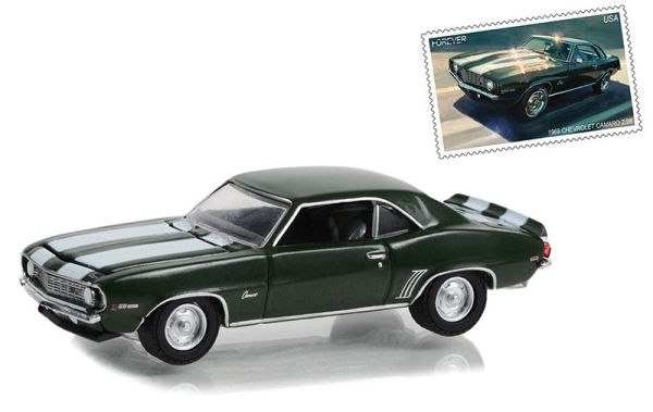 GREEN30372 - CHEVROLET Camaro Z28 1969 aus der Serie UNITED STATES POSTAL SERVICE unter Blisterverpackung. - 1