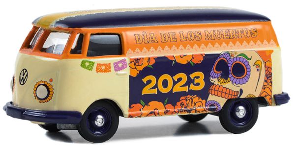 GREEN30482 - VOLKSWAGEN T2 PANEL VAN Dia de los Muertos 2023 unter Blister. - 1