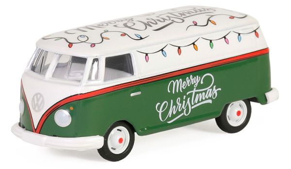 GREEN30484 - VOLKSWAGEN Typ 2 Panel Van Weihnachten 2024 aus der Serie MERRY CHRISTMAS in Blisterverpackung - 1