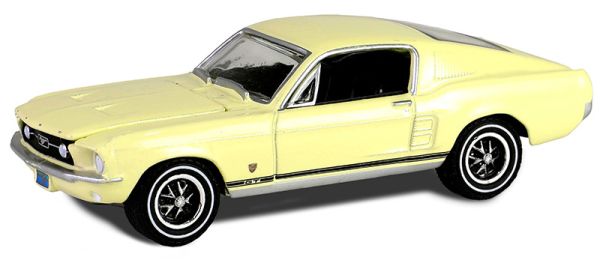 GREEN30504 - FORD Mustang GT Fastback 1967 gelb aus der Serie HIGH COUNTRY SPECIAL in Blisterverpackung - 1