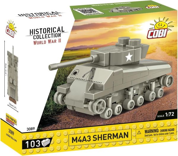 COB3089 - SHERMAN M4A3 Panzer – 103 Teile - 1