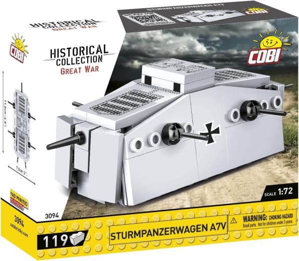 COB3094 - STURMPANZERWAGEN A7V Panzer – 119 Teile - 1