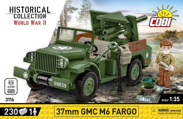 COB3116 - DODGE WC-55 GMC M6 Fargo 37mm - 230 Teile. - 1