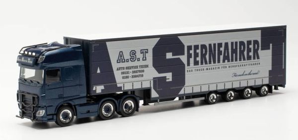 HER314381 - DAF XF SSC Euro 6 6x4 mit Planenauflieger 4 Achsen A.S.T./FERNFAHRER - 1