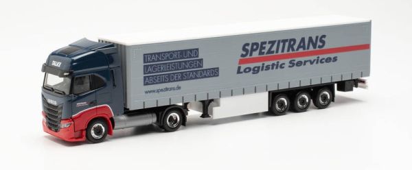 HER315258 - IVECO S-WAY LNG 4x2 3-Achs-Sattelauflieger mit Plane SPEZITRANS - 1