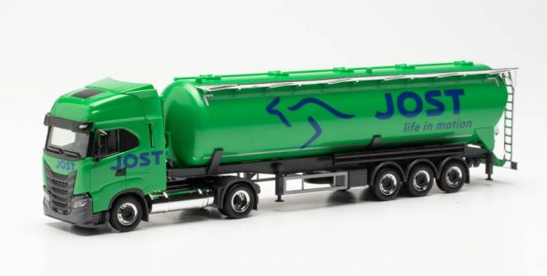 HER315609 - IVECO S-WAY LNG 4x2 Semi-Silo-Anhänger 3-achsig JOST GROUP - 1