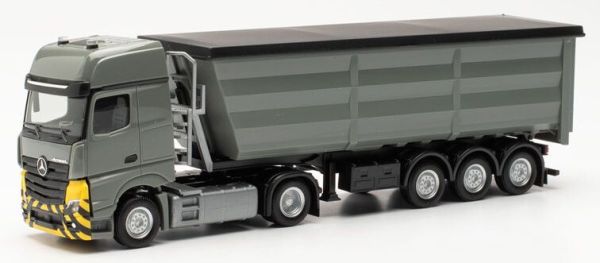 HER316545 - MERCEDES BENZ 4x2 Actros mit Kipper grau - 1