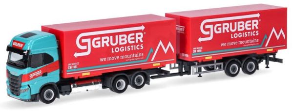 HER316675 - IVECO S-Way LNG 6x4 Transporter mit Anhänger 2 Achsen GRUBER Logistics - 1