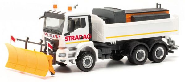 HER317085 - MAN TGS NN 6x4 Forwarder mit Schneepflug STRABAG - 1