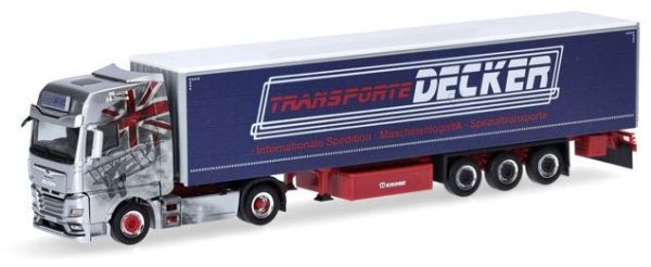 HER317313 - MAN TGX GX 4x2 mit DECKER DUREN 3-Achs-Planenanhänger - 1