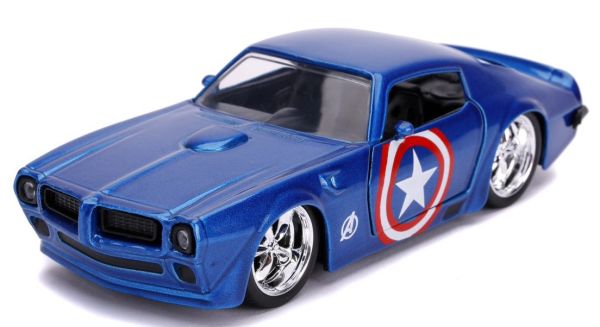 JAD31845 - PONTIAC Firebird Free Rolling Blau 1972 MARVEL Avengers. - 1