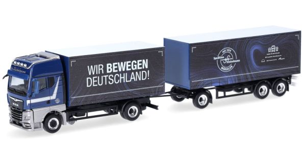 HER318563 - MAN TGX GX 4x2 mit Kiste und Anhänger 1+2 Achsen STICKELMANN - 1