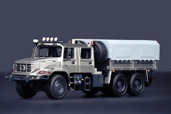 IMC32-0129 - MERCEDES-BENZ Zetros 6x6 Doppelkabine Forwarder mit Plane - Limitiert auf 200 Ex. - 1