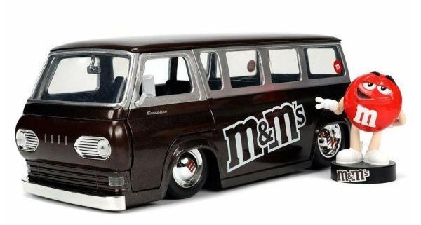 JAD32027 - FORD Econoline Bus mit M&M'S Figur Rot 1965 - 1