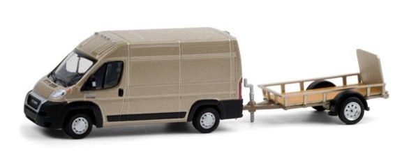 GREEN32210-C - RAM ProMaster 2500 2019 mit 1-Achs-Anhänger aus der HITCH & TOW-Serie im Blisterpack - 1