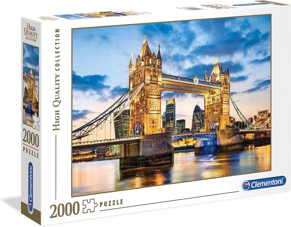 CLE32563 - Puzzle 2000 Teile Tower bridge in der Abenddämmerung - 1