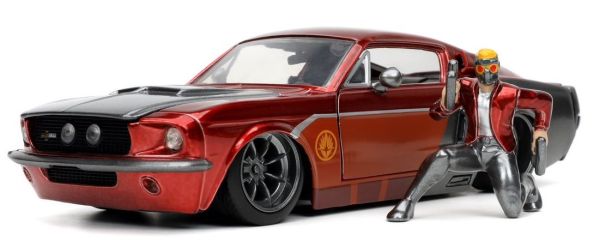 JAD32915 - FORD Mustang Shelby GT500 mit Figurine STAR LORD Die Guardians of the Galaxy 1967 - 1