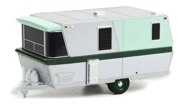 GREEN34120-A - Wohnwagen Holiday House 1962 aus der Serie HITCHED Homes in Blisterverpackung. - 1