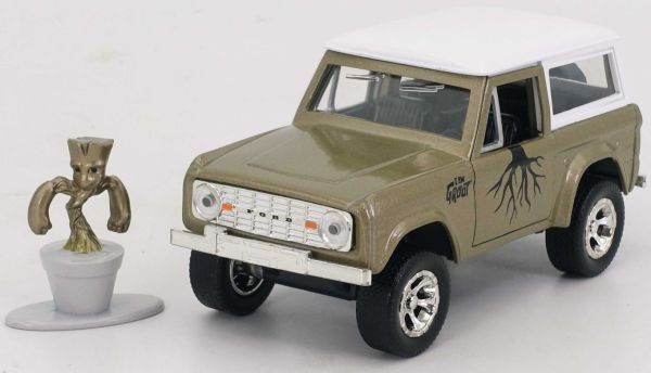 JAD34415 - FORD Bronco 1973 braun mit GROOT-Figur - 1