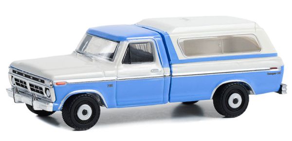 GREEN35260-B - FORD F-100 Ranger XLT Camper 1975 aus der Serie BLUE COLLAR unter Blisterverpackung. - 1