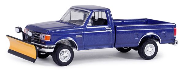 GREEN35280-E - FORD F-250 XL 1991 Blau aus der Serie BLUE COLLAR in Blisterverpackung. - 1