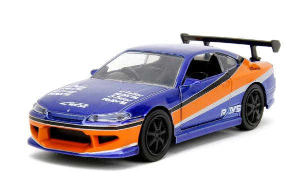 JAD34446 - NISSAN Silvia S15 2001 Blau und Orange FAST & FURIOUS - 1