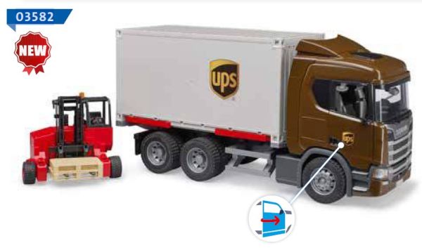 BRU3582 - SCANIA Super 560R 6x4 Lkw UPS mit Gabelstapler - 1