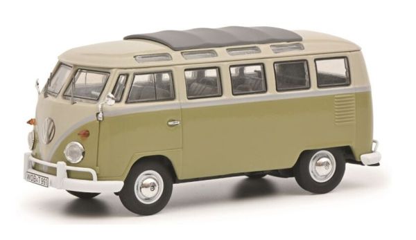 SCH3592 - VOLKSWAGEN T1b Samba grün beige - 1