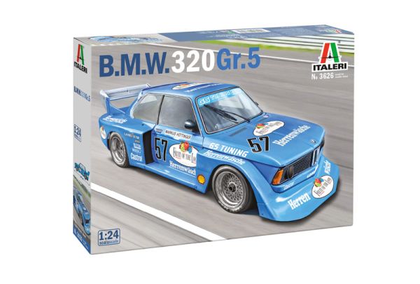 ITA3626 - BMW 320 Gr.5 #57 zum Zusammenbauen und Bemalen - 1