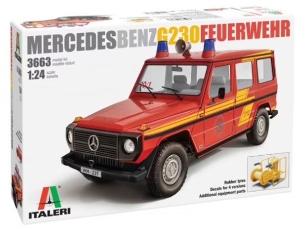 ITA3663 - MERCEDES G230 Feuerwehrmann zum Zusammenbauen und Bemalen - 1