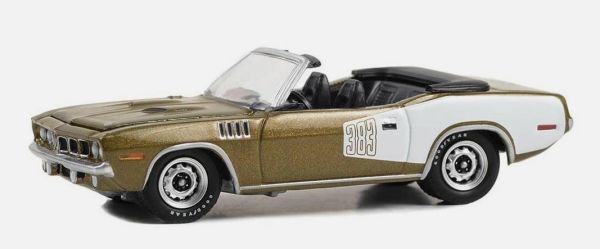 GREEN37300-E - PLYMOUTH Cuda Cabriolet 1971 aus der Serie 50th Anniversary BARRETT JACKSON unter Blisterverpackung. - 1