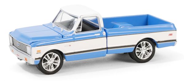 GREEN37310-E - CHEVROLET C10 Super Cheyenne 1971 Blau aus der BARRETT JACKSON-Serie in Blisterverpackung - 1