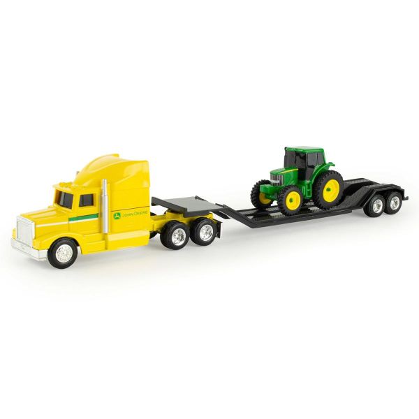 ERT37382JAUNE - Gelber 6x4-LKW mit Geräteträger und JOHN DEERE-Zugmaschine - 1