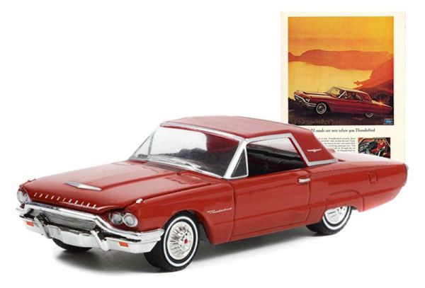 GREEN39100-B - FORD Thunderbird Hardtop 1964 rot aus der Serie VINTAGE AD CARS in Blisterverpackung. - 1