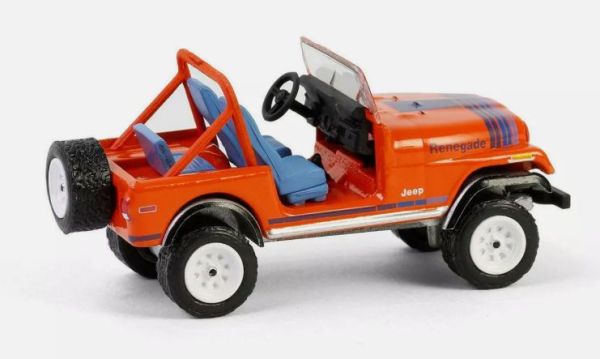 GREEN39150-F - JEEP CJ-7 Renegade 1979 Orange und blau aus der Serie VINTAGE AD CARS in Blisterverpackung - 1