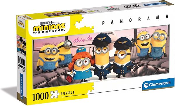 CLE39566 - Panorama-Puzzle 1000 Teile Die Minions - 1