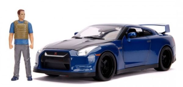 JAD31142 - NISSAN Skyline GT-R R35 FAST AND FURIOUS 7 mit Figur und Lichtern - 1