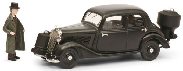 SCH2429 - MERCEDES BENZ 170 V schwarz Holzbrenner mit Figur - 1