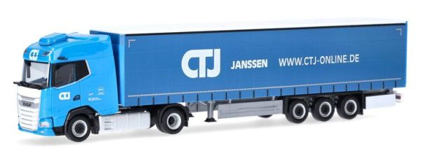 HER318495 - DAF XG 4x2 mit Plankenanhänger 3-achsig CTJ - JANSSEN - 1