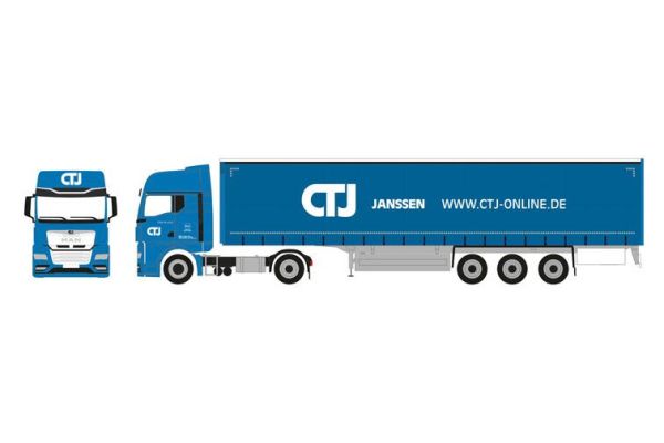 HER958493 - MAN TGX GX 4x2 mit 3-achsigem Planenanhänger CTJ - 1