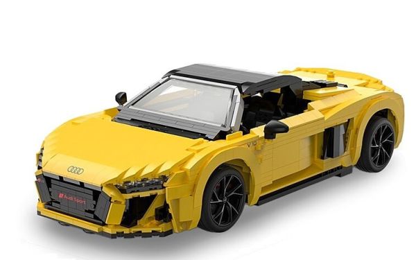 JAM402836 - AUDI R8 Spyder gelb zum Zusammenbauen - 1