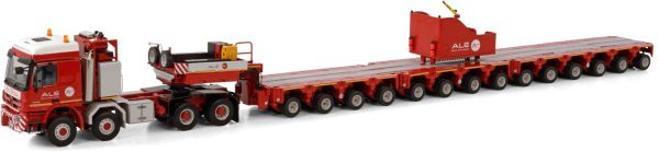 WSI410284 - MERCEDES-BENZ Actros 8x8 mit Ballast und Anhänger 14 ALE-Achsen. - 1