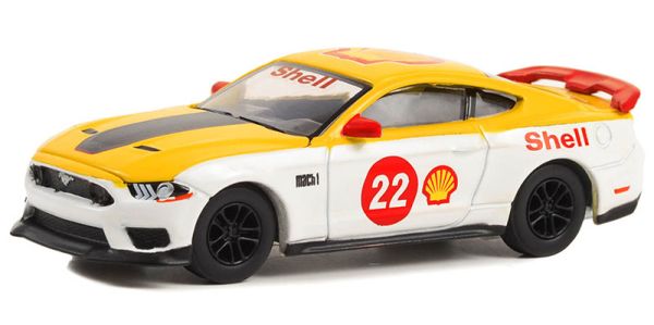 GREEN41125-F - FORD Mustang Mach 1 2022 #22 aus der SHELL OIL Special Edition Serie in Blisterverpackung. - 1