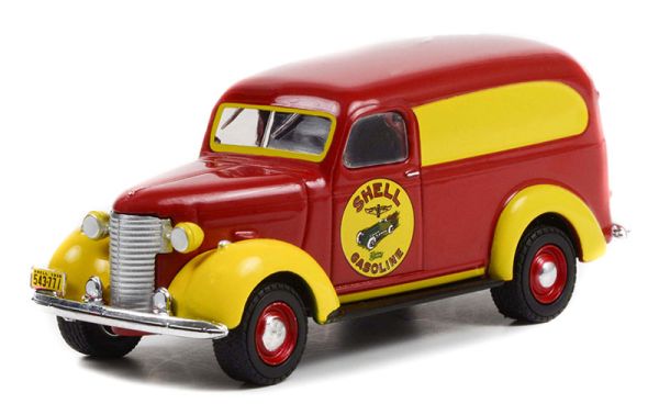 GREEN41140-A - CHEVROLET Panel Truck 1939 SHELL Benzin aus der Serie RUNNING ON EMPTY in Blisterverpackung. - 1