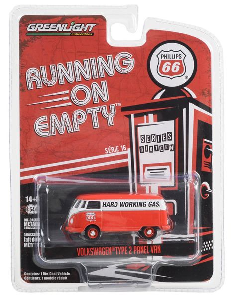 GREEN41160-F - VOLKSWAGEN Type 2 panel van - Phillips 66 aus der Serie RUNNING ON EMPTY in Blisterverpackung. - 1