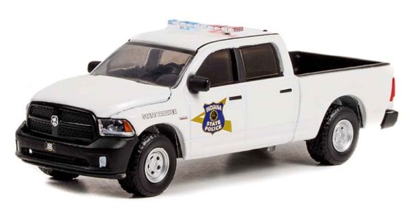 GREEN42990-C - DODGE Ram 1500 2018 Indiana State Police aus der HOT PURSUIT-Serie unter Blisterverpackung. - 1