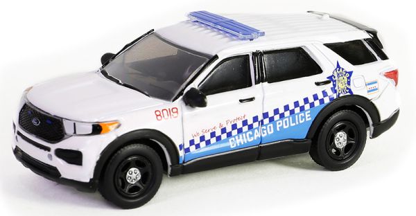 GREEN43030-D - FORD Police Interceptor utility 2019 Chicago Police aus der HOT PURSUIT-Serie unter Blisterverpackung. - 1