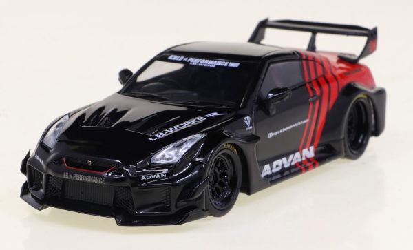 SOL4311204 - NISSAN GTR (R35) LBWK 2020 Schwarz und Rot - 1